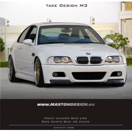 Передний бампер M3 Look на BMW 3 E46 Coupe / Cabrio